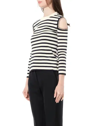 Alexander McQueen Crew Neck Knitwear Ivory White | Thumbnail 5 Alexander McQueen Crew Neck Knitwear Ivory White | Thumbnail 5