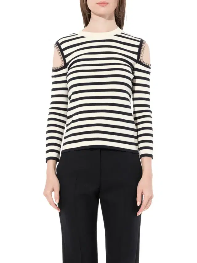 Crew Neck Knitwear Ivory White Crew Neck Knitwear Ivory White