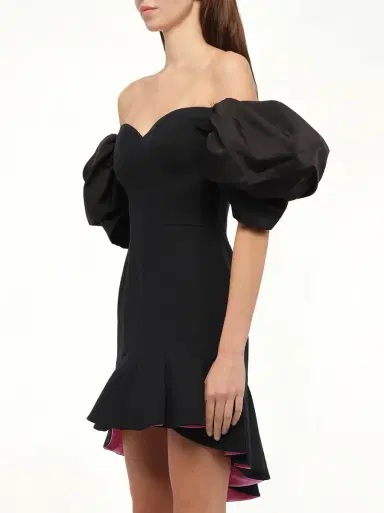 Alexander McQueen Wool Silk Dress | Thumbnail 3 Alexander McQueen Wool Silk Dress | Thumbnail 3
