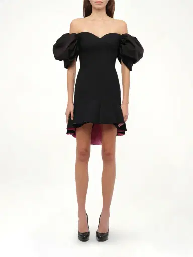Alexander McQueen Wool Silk Dress | Thumbnail 4 Alexander McQueen Wool Silk Dress | Thumbnail 4