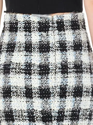 Alexander McQueen Check Tweed Skirt | Thumbnail 2 Alexander McQueen Check Tweed Skirt | Thumbnail 2