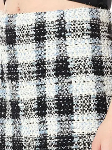 Alexander McQueen Check Tweed Skirt | Thumbnail 3 Alexander McQueen Check Tweed Skirt | Thumbnail 3