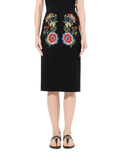 Alexander McQueen Pencil Knee Skirt | Thumbnail 1 Alexander McQueen Pencil Knee Skirt | Thumbnail 1