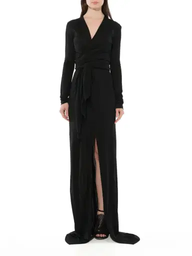 Givenchy Classic Long Dress in Black / | Thumbnail 4