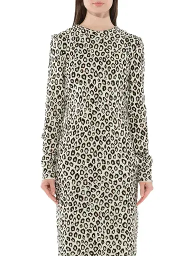 Givenchy Leopard Jacq Midi Dress | Thumbnail 1 Givenchy Leopard Jacq Midi Dress | Thumbnail 1