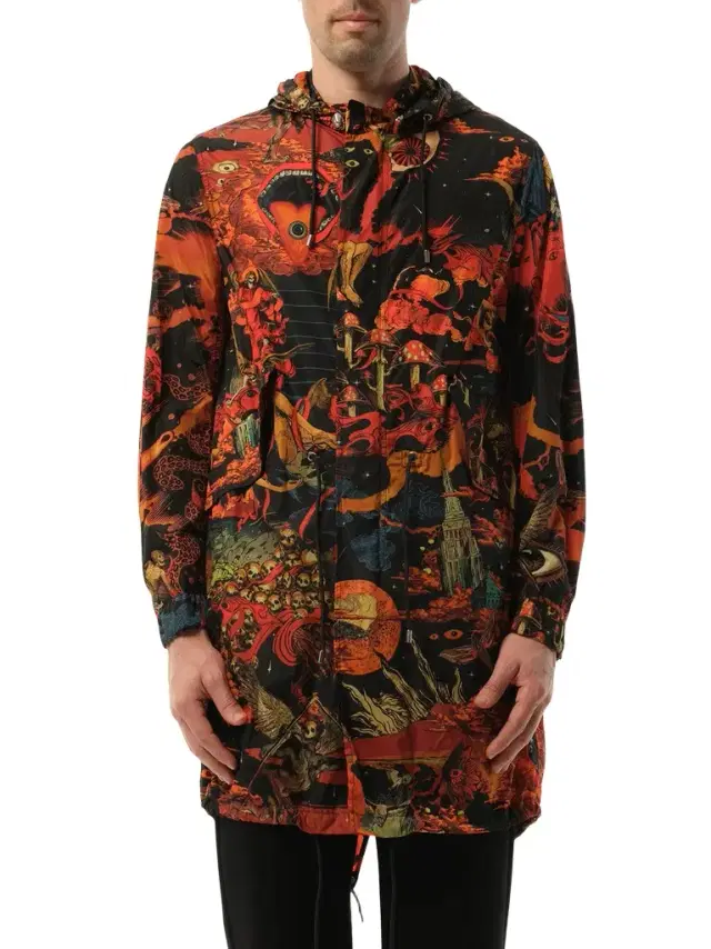 Givenchy Underworld Parka in Multicolor Multicolour