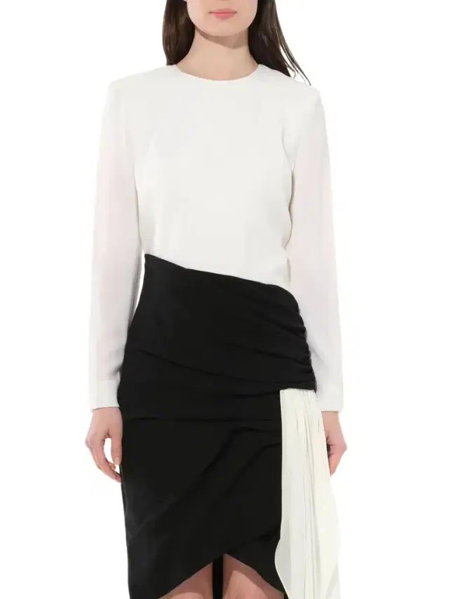 Givenchy Asymetric Dress in Black/white