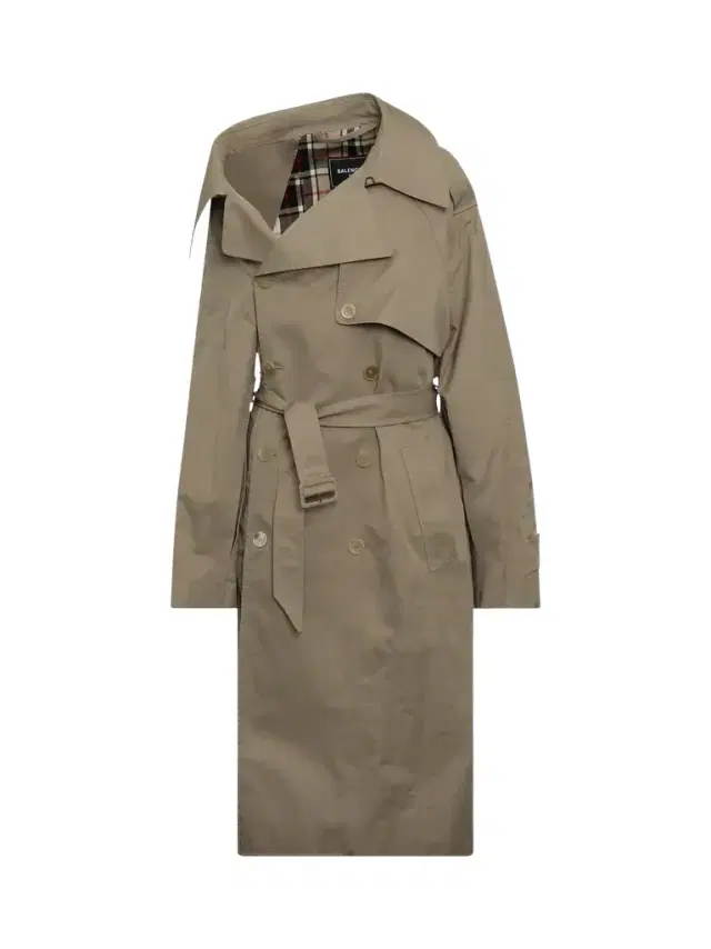 Balenciaga Off Shoulder Trench Coat
