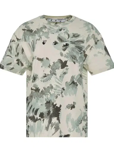 Off-White Floral Swimming Logo Regular T-shirt in Multicolorcolor | Thumbnail 1 Off-White Floral Swimming Logo Regular T-shirt in Multicolorcolor | Thumbnail 1