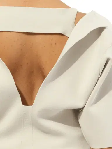 Rick Owens Sling Double Top in Pearl White | Thumbnail 2 Rick Owens Sling Double Top in Pearl White | Thumbnail 2