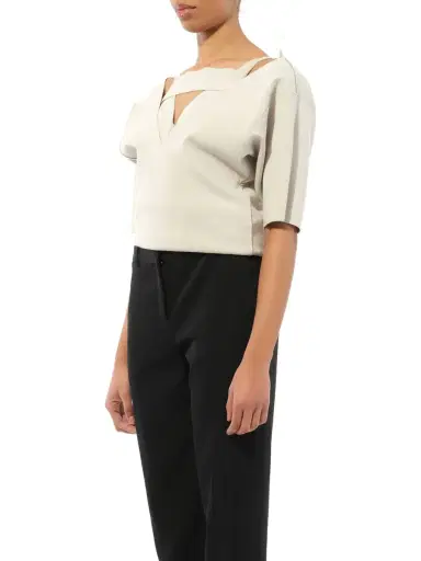 Rick Owens Sling Double Top in Pearl White | Thumbnail 5 Rick Owens Sling Double Top in Pearl White | Thumbnail 5