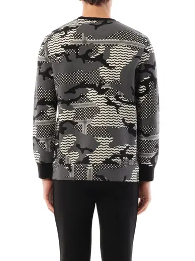 NEIL BARRETT Sweatshirt in Multicolour Grey | Thumbnail 6 NEIL BARRETT Sweatshirt in Multicolour Grey | Thumbnail 6