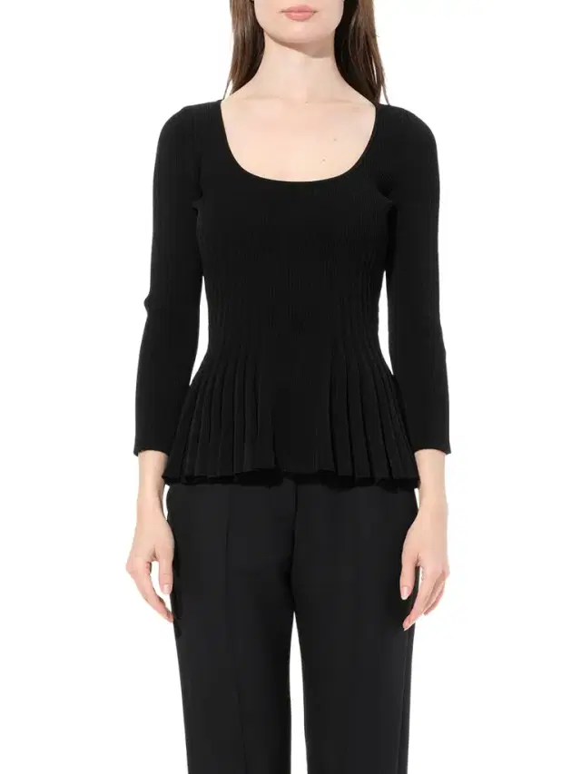 Alexander McQueen Scoop Pleated Knitwear