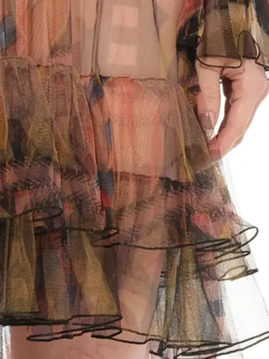 Givenchy Short Dress in Sheer Multicolour | Thumbnail 2 Givenchy Short Dress in Sheer Multicolour | Thumbnail 2