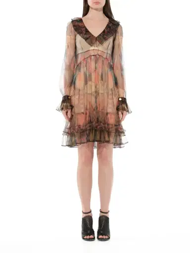 Givenchy Short Dress in Sheer Multicolour | Thumbnail 4 Givenchy Short Dress in Sheer Multicolour | Thumbnail 4