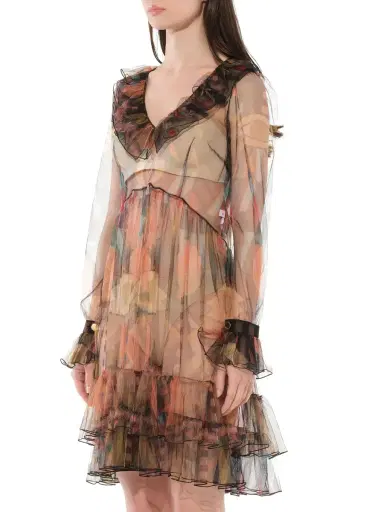 Givenchy Short Dress in Sheer Multicolour | Thumbnail 5 Givenchy Short Dress in Sheer Multicolour | Thumbnail 5
