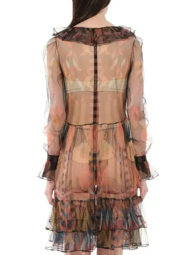 Givenchy Short Dress in Sheer Multicolour | Thumbnail 6 Givenchy Short Dress in Sheer Multicolour | Thumbnail 6