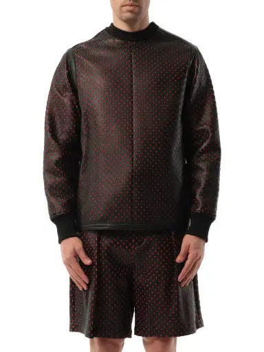 Givenchy Leather Sweatshirt | Thumbnail 1