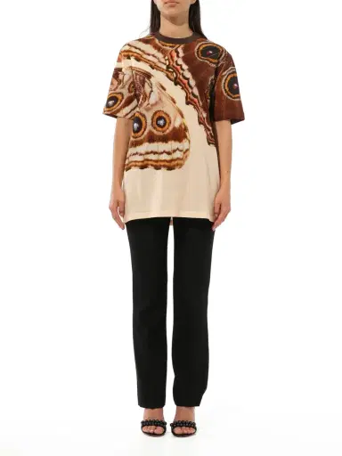 Givenchy Podium T-shirt Wth Butterfly Print Multicolor | Thumbnail 4 Givenchy Podium T-shirt Wth Butterfly Print Multicolor | Thumbnail 4