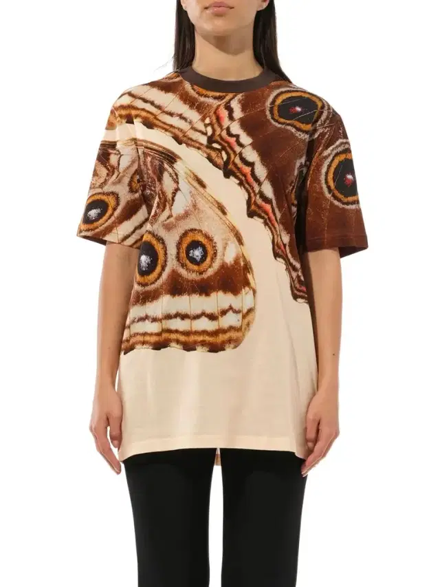 Givenchy Podium T-shirt Wth Butterfly Print Multicolor