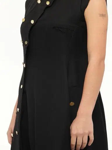 Loewe Gold Button Sleeveless Dress | Thumbnail 2 Loewe Gold Button Sleeveless Dress | Thumbnail 2