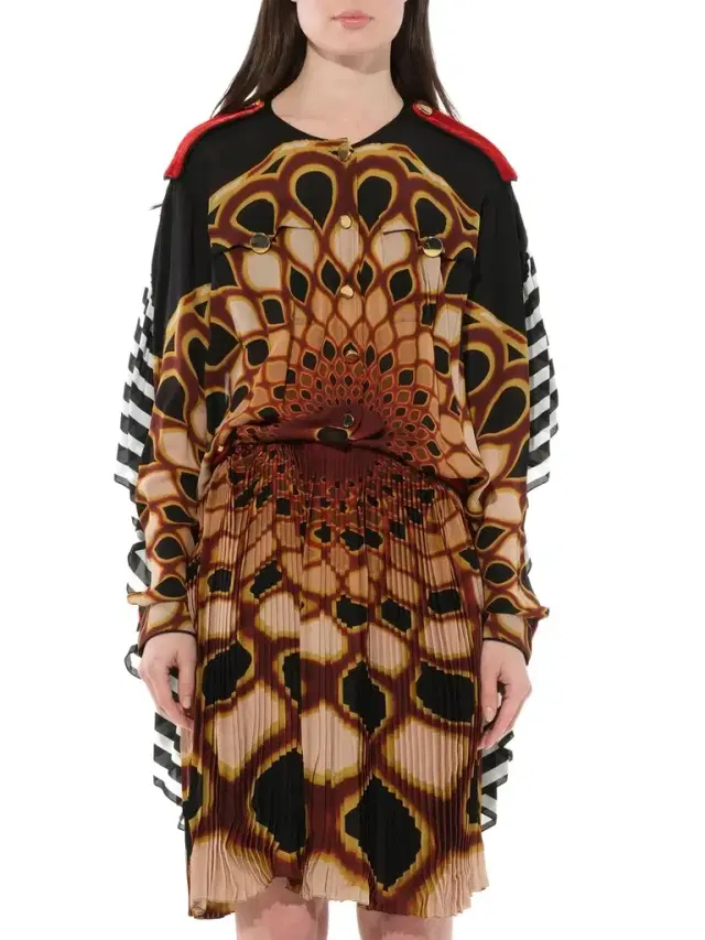 Givenchy Short Dress With Print Multicolor