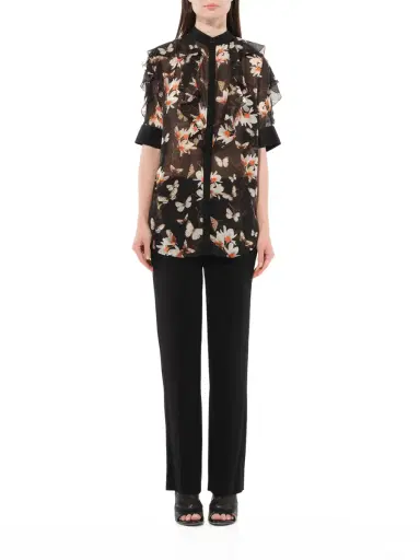 Givenchy Short Sleeve Shirt With Flower Print | Thumbnail 4 Givenchy Short Sleeve Shirt With Flower Print | Thumbnail 4