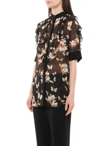 Givenchy Short Sleeve Shirt With Flower Print | Thumbnail 5 Givenchy Short Sleeve Shirt With Flower Print | Thumbnail 5