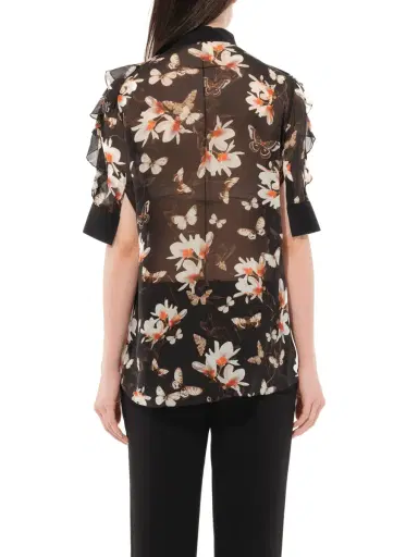 Givenchy Short Sleeve Shirt With Flower Print | Thumbnail 6 Givenchy Short Sleeve Shirt With Flower Print | Thumbnail 6