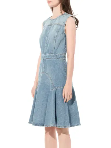 Alexander McQueen Abito Denim Dress | Thumbnail 5 Alexander McQueen Abito Denim Dress | Thumbnail 5