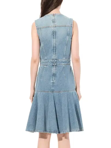 Alexander McQueen Abito Denim Dress | Thumbnail 6 Alexander McQueen Abito Denim Dress | Thumbnail 6