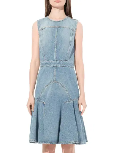 Alexander McQueen Abito Denim Dress | Thumbnail 1 Alexander McQueen Abito Denim Dress | Thumbnail 1
