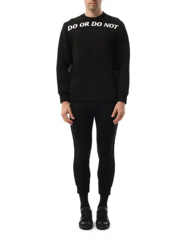 NEIL BARRETT Sweatshirt in Black/white Black | Thumbnail 4 NEIL BARRETT Sweatshirt in Black/white Black | Thumbnail 4