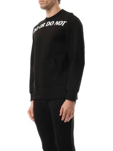NEIL BARRETT Sweatshirt in Black/white Black | Thumbnail 5 NEIL BARRETT Sweatshirt in Black/white Black | Thumbnail 5
