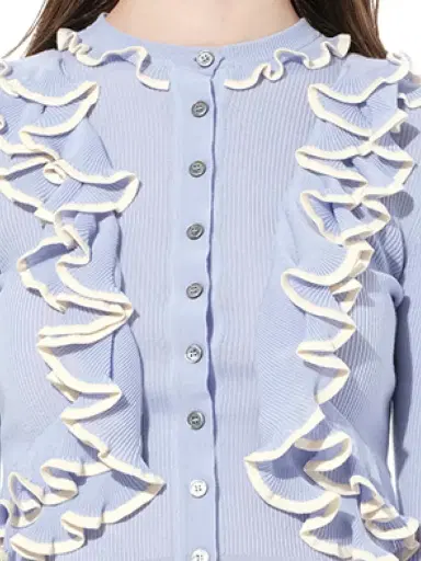 Alexander McQueen Ruffle Knit Cardigan | Thumbnail 3