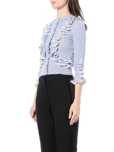Alexander McQueen Ruffle Knit Cardigan | Thumbnail 5