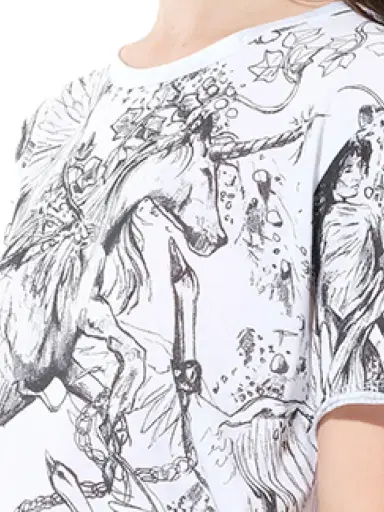 Alexander McQueen Unicorn Dreams T-shirt | Thumbnail 2