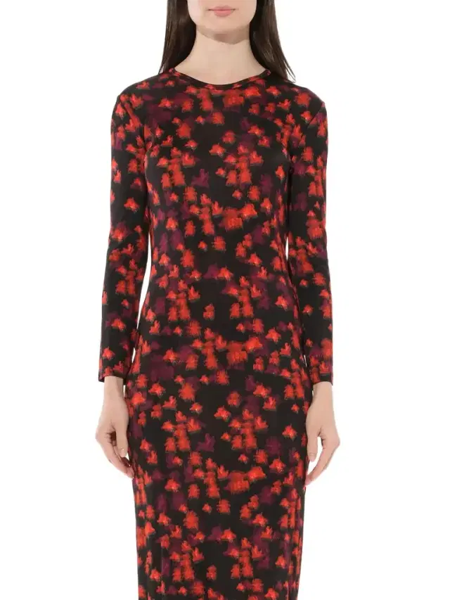 Givenchy Flower Print Dress Multicolor