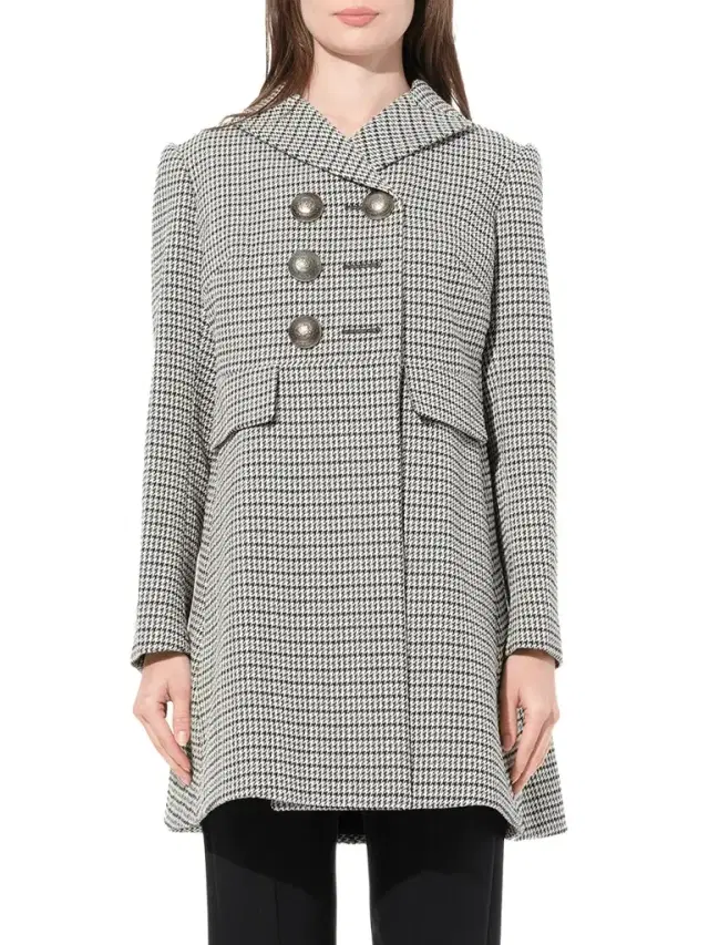 Alexander McQueen Cappotto Coat in Grey/black Grey