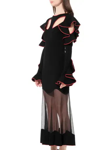 Alexander McQueen Long Sleeve Knit Dress | Thumbnail 5 Alexander McQueen Long Sleeve Knit Dress | Thumbnail 5