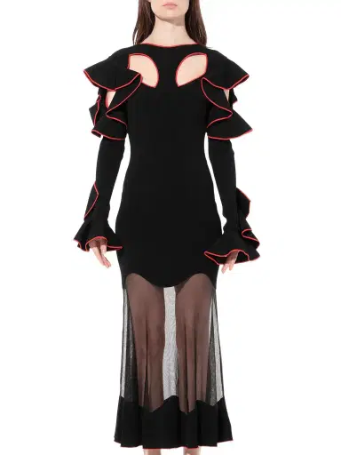 Alexander McQueen Long Sleeve Knit Dress | Thumbnail 1 Alexander McQueen Long Sleeve Knit Dress | Thumbnail 1