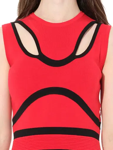 Alexander McQueen Sleeveless Mini Dress | Thumbnail 3 Alexander McQueen Sleeveless Mini Dress | Thumbnail 3