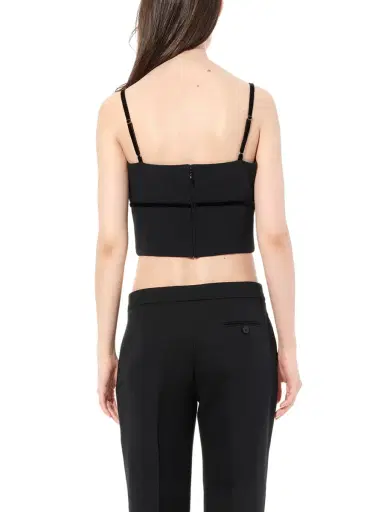 Alexander McQueen Leaf Crepe Top | Thumbnail 6