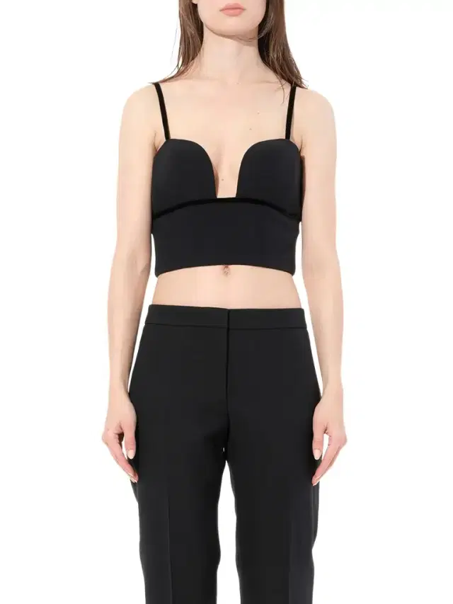Alexander McQueen Leaf Crepe Top