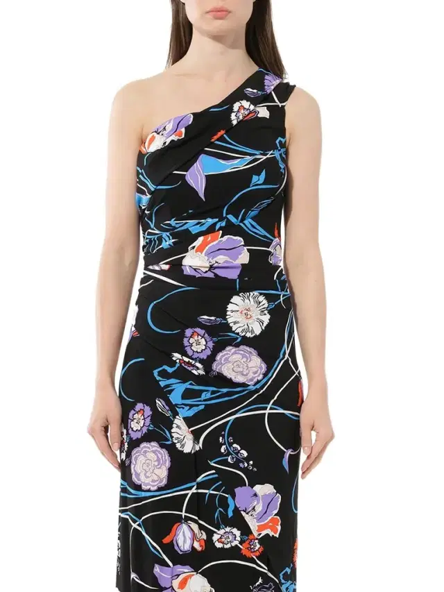 PUCCI Floral Lng Dress in Celeste