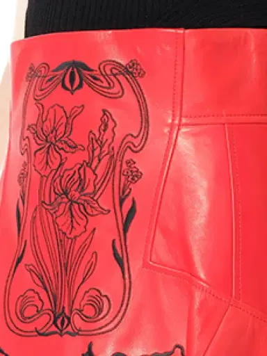 Alexander McQueen Mini Skirt in Red/black | Thumbnail 2 Alexander McQueen Mini Skirt in Red/black | Thumbnail 2