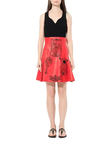 Alexander McQueen Mini Skirt in Red/black | Thumbnail 4 Alexander McQueen Mini Skirt in Red/black | Thumbnail 4