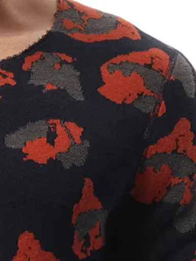 Lanvin Leopard Jacq Raw Sweatshirter | Thumbnail 3 Lanvin Leopard Jacq Raw Sweatshirter | Thumbnail 3