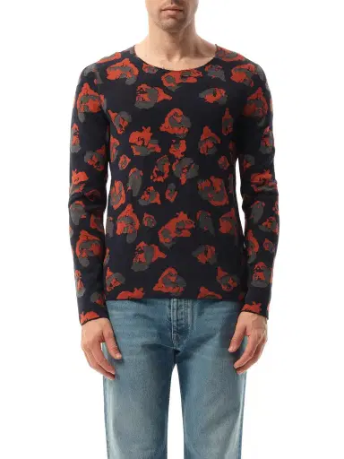 Lanvin Leopard Jacq Raw Sweatshirter | Thumbnail 1 Lanvin Leopard Jacq Raw Sweatshirter | Thumbnail 1
