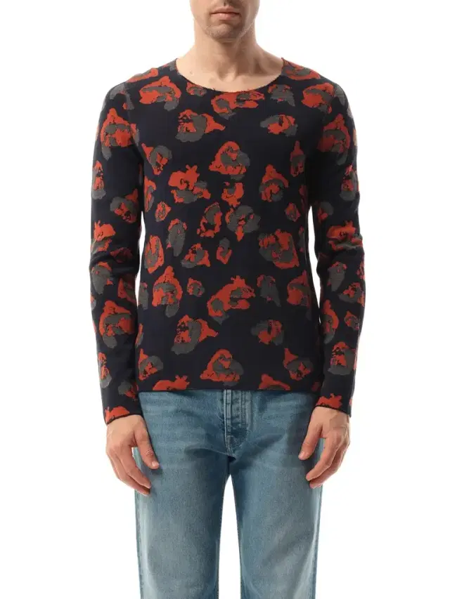 Lanvin Leopard Jacq Raw Sweatshirter